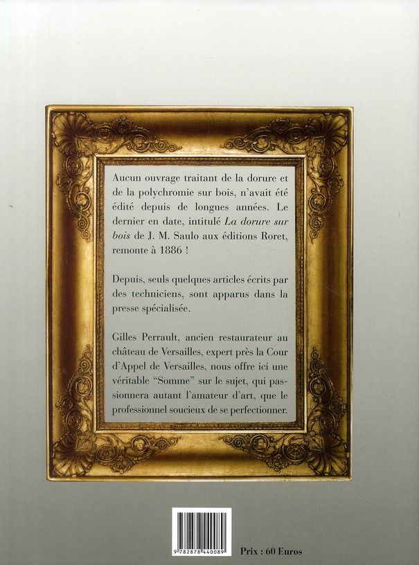 Quatrième de couverture de « DORURE ET POLYCHROMIE SUR BOIS »