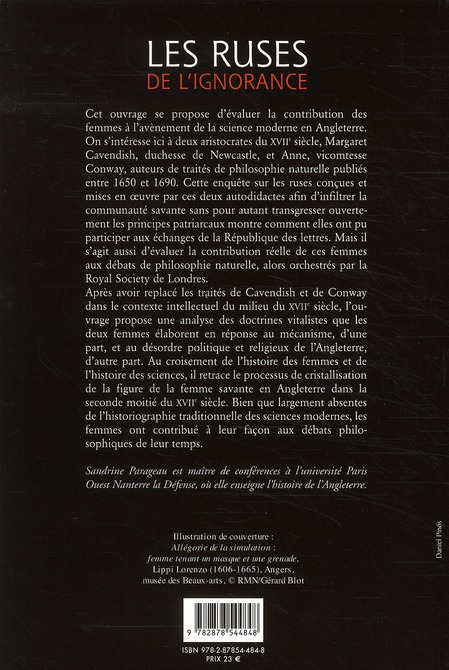 Quatrième de couverture de « RUSES DE L'IGNORANCE (LES). LA CONTRIBUTION DES FEMMES A L'AVENEMENT »
