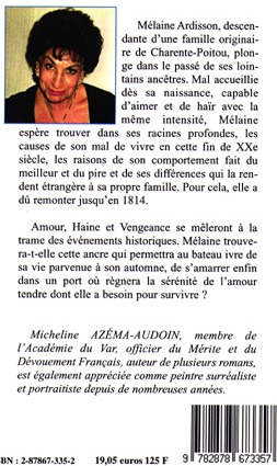 Quatrième de couverture de « MELAINE ET LES OMBRES DU PASSE »