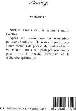 Quatrième de couverture de « FLORILEGE »
