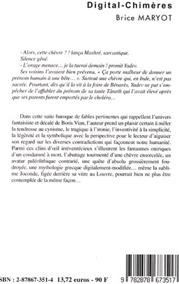 Quatrième de couverture de « DIGITAL CHIMERE »