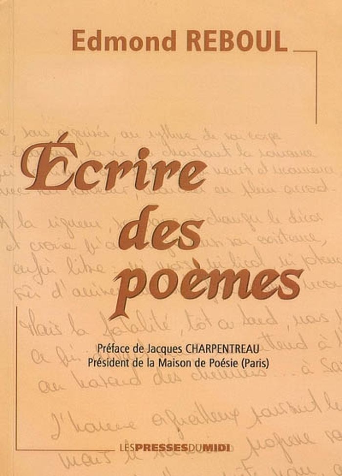 Couverture du livre « ECRIRE DES POEMES », librairie Les Contes Infusés à Corte