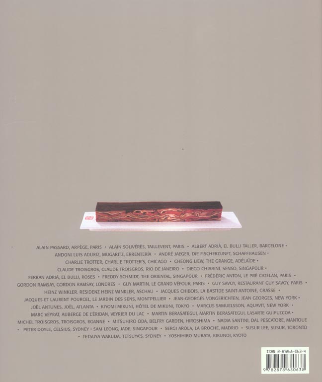 Quatrième de couverture de « GRANDS CHEFS HAUTE CUISINE »