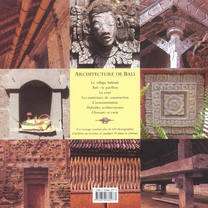 Quatrième de couverture de « ARCHITECTURE DE BALI »