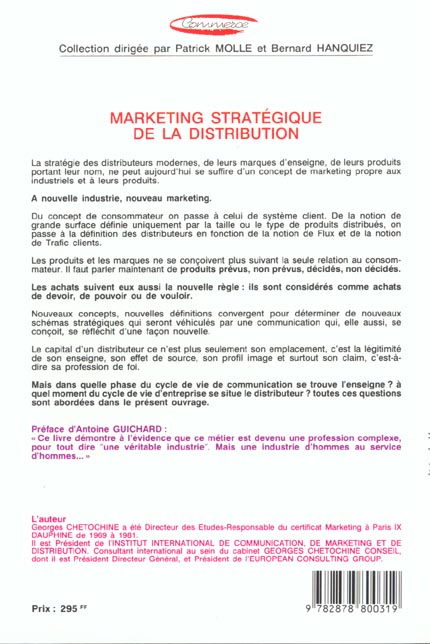 Quatrième de couverture de « MARKET STRATEG DE DISTRIB »