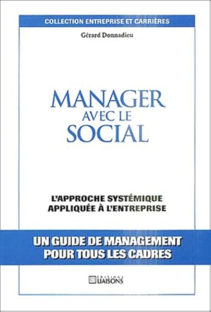 Couverture du livre « MANAGER AVEC LE SOCIAL » de Donnadieu, librairie Les Contes Infusés à Corte