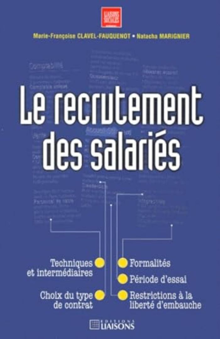 Couverture du livre « RECRUTEMENT DES SALARIES » de Clavel, librairie Les Contes Infusés à Corte
