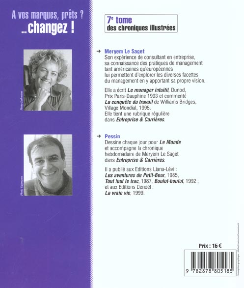Quatrième de couverture de « A VOS MARQUES, PR TS ? ... CHANGEZ ! »