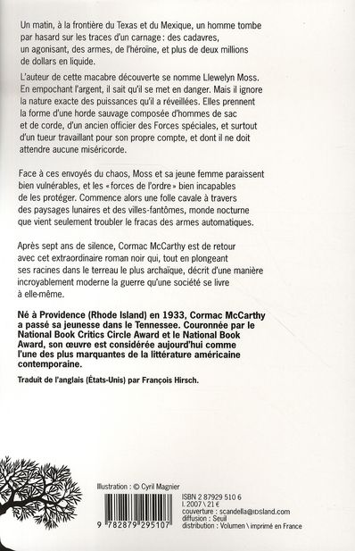 Quatrième de couverture de « Non, ce pays n'est pas pour le vieil homme »