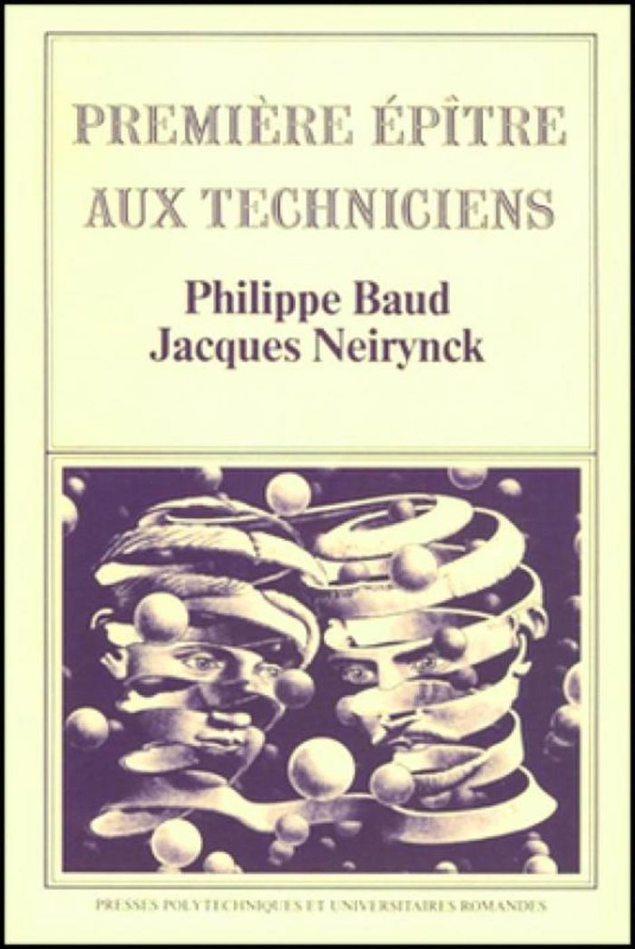 Couverture du livre « PREMIERE EPITRE AUX TECHNICIENS » de Baud/neirynck, librairie Les Contes Infusés à Corte