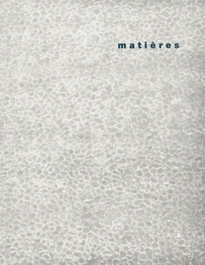 Couverture du livre « MATIERES - N 4 - 2001 - BANAL, MONUMENTAL », librairie Les Contes Infusés à Corte