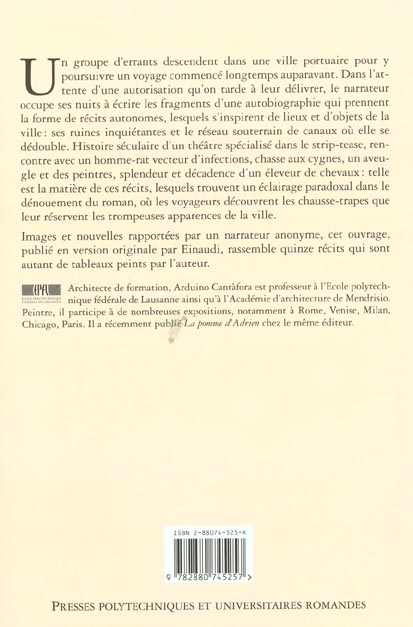 Quatrième de couverture de « QUINZE PIECES POUR UNE MAISON »