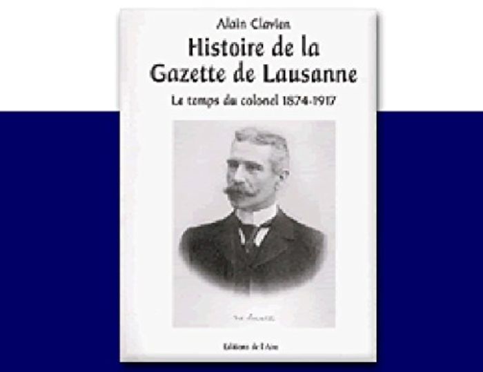 Couverture du livre « HISTOIRE DE LA GAZETTE DE LAUSANNE 1874 » de Xxx, librairie Les Contes Infusés à Corte