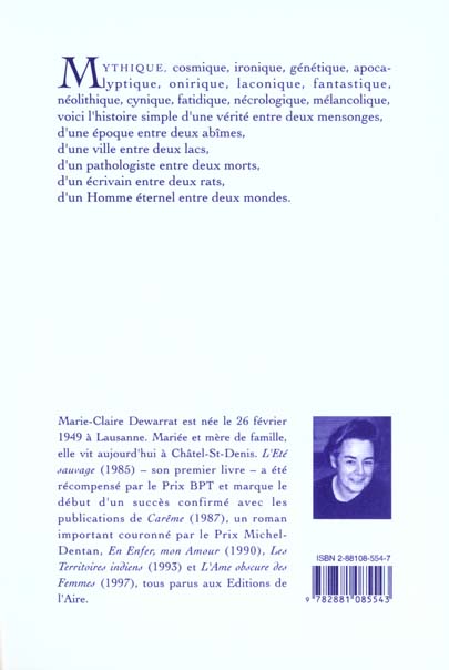 Quatrième de couverture de « JOURS FUNESTES D ALGERNON LOGAN -LES- »