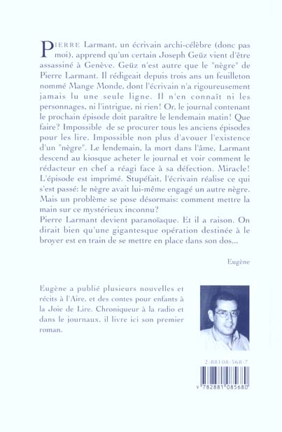 Quatrième de couverture de « MANGE MONDE »