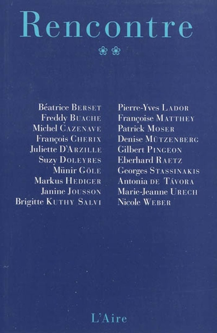 Couverture du livre « RENCONTRE II », librairie Les Contes Infusés à Corte