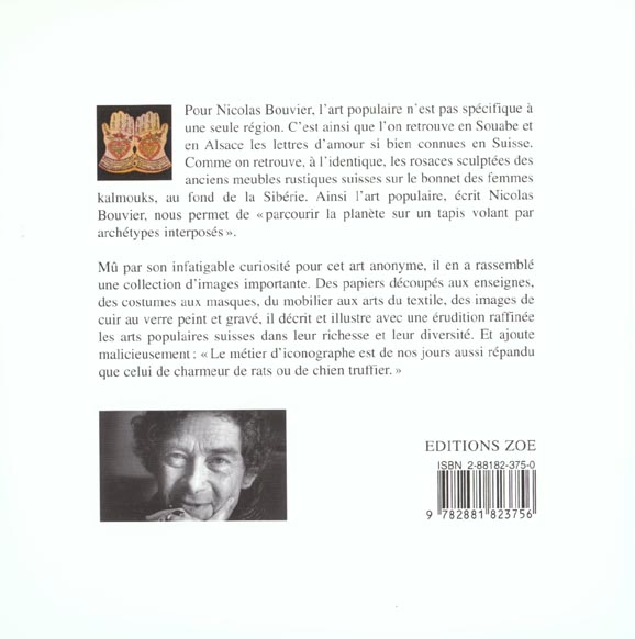 Quatrième de couverture de « L'ART POPULAIRE EN SUISSE »