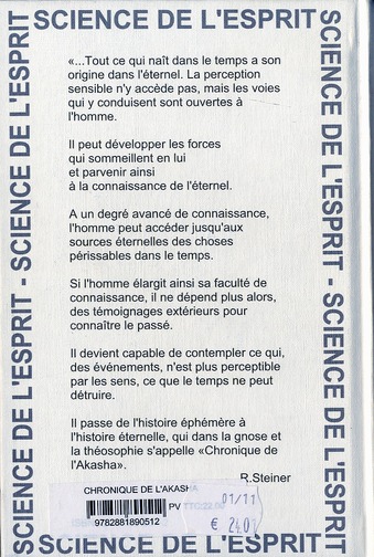Quatrième de couverture de « CHRONIQUE DE L'AKASHA »
