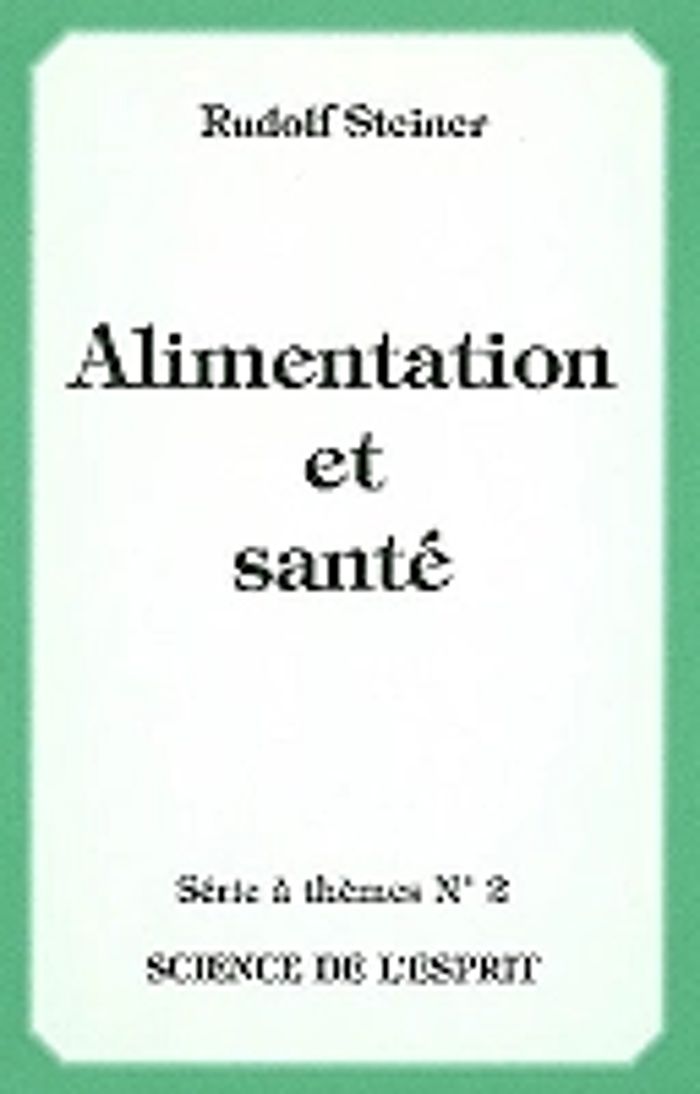 Couverture du livre « ALIMENTATION ET SANTE », librairie Les Contes Infusés à Corte