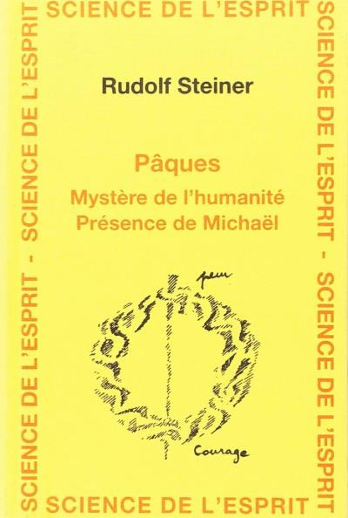 Couverture du livre « PAQUES MYSTERE HUMANITE » de Steiner, librairie Les Contes Infusés à Corte