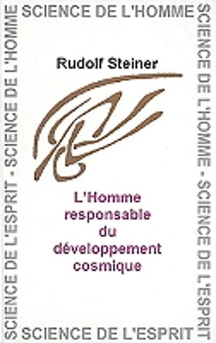 Couverture du livre « HOMME RESP. DEV. COSMIQUE » de Steiner, librairie Les Contes Infusés à Corte