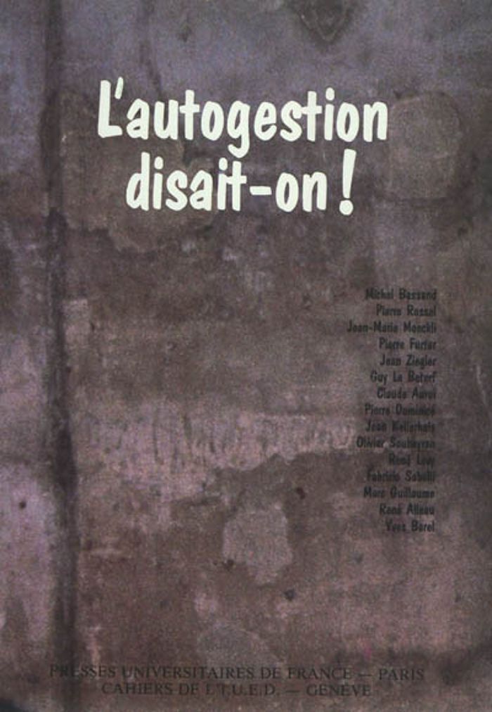 Couverture du livre « AUTOGESTION DISAIT-ON N.18 » de Collectif, librairie Les Contes Infusés à Corte