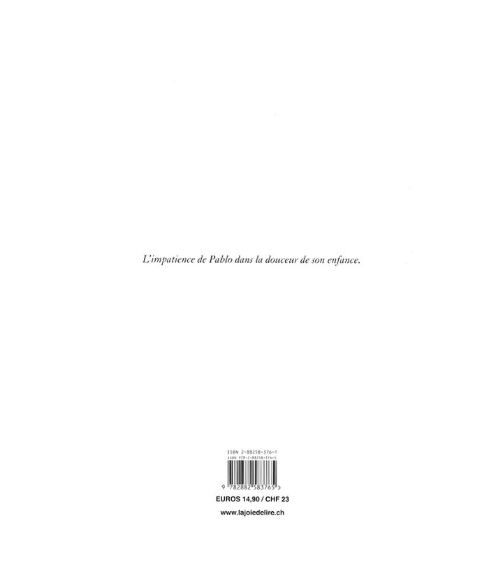Quatrième de couverture de « LE REVE DE PABLO »