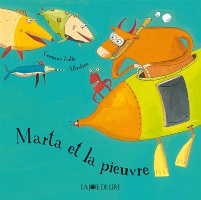 Couverture du livre « MARTA ET LA PIEUVRE » de Zullo/albertine, librairie Les Contes Infusés à Corte