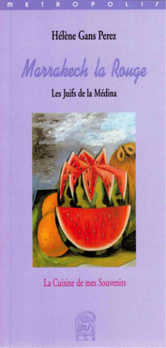 Couverture du livre « MARRAKECH LA ROUGE » de Gans Perez Helene, librairie Les Contes Infusés à Corte
