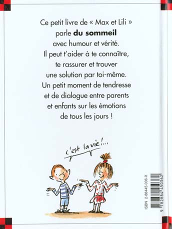 Quatrième de couverture de « N 1 LILI NE VEUT PAS SE COUCHER »