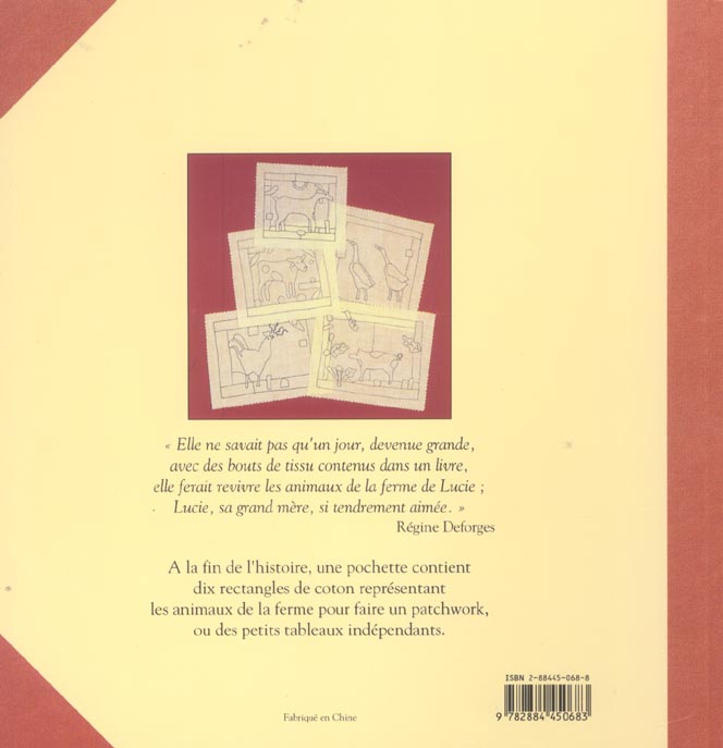 Quatrième de couverture de « LES CHIFFONS DE LUCIE »