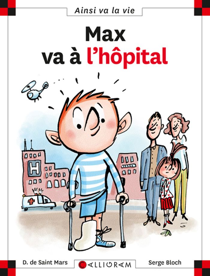 Couverture du livre « N 10 MAX VA A L'HOPITAL » de Saint Mars (de), librairie Les Contes Infusés à Corte