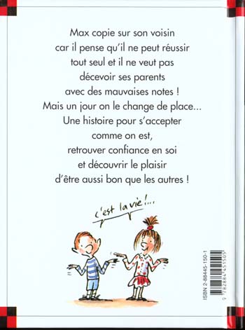Quatrième de couverture de « N 15 MAX A TRICHE »