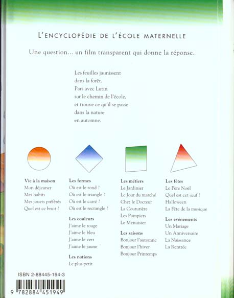 Quatrième de couverture de « BONJOUR L'AUTOMNE »