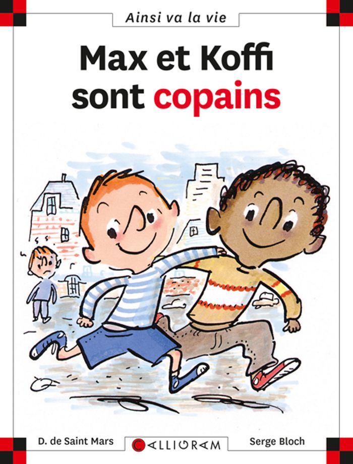 Couverture du livre « N 24 MAX ET KOFFI SONT COPAINS » de Saint Mars (de), librairie Les Contes Infusés à Corte