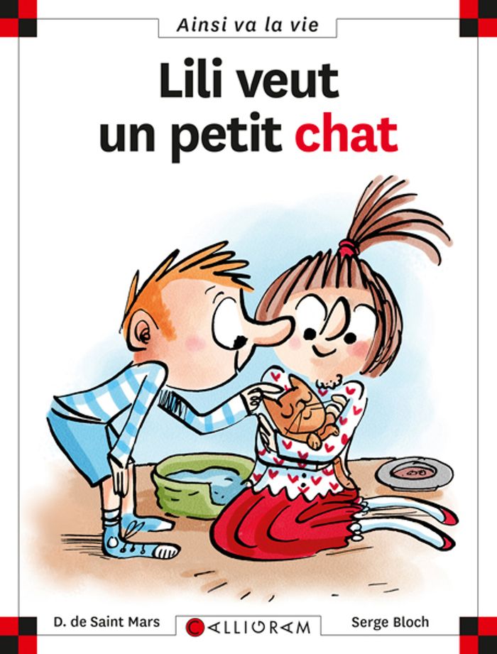 Couverture du livre « N 25 LILI VEUT UN PETIT CHAT » de Saint Mars (de) D., librairie Les Contes Infusés à Corte