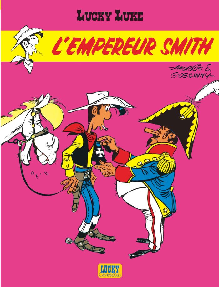 Couverture du livre « LUCKY LUKE - TOME 13 - L'EMPEREUR SMITH » de Goscinny/morris, librairie Les Contes Infusés à Corte