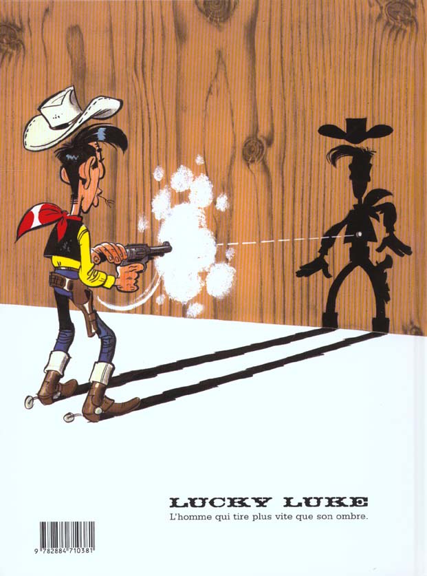 Quatrième de couverture de « LUCKY LUKE - TOME 23 - LE DAILY STAR »