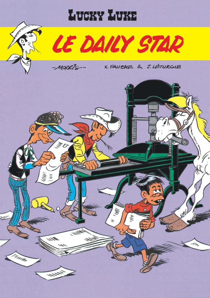 Couverture du livre « Le "Daily star" » de Morris, librairie Les Contes Infusés à Corte
