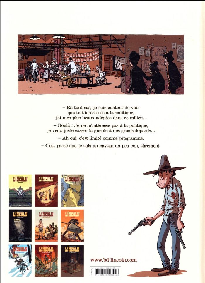 Quatrième de couverture de « LINCOLN T9 - NI DIEU, NI MAITRE ! »