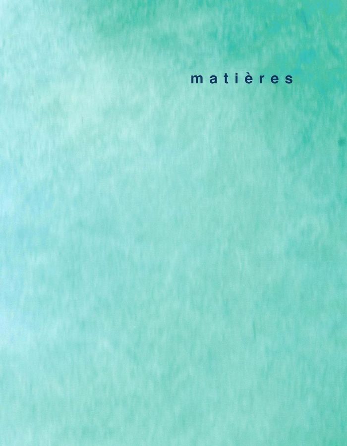 Couverture du livre « MATIERES - NUMERO 13 » de Marchand/gargiani, librairie Les Contes Infusés à Corte
