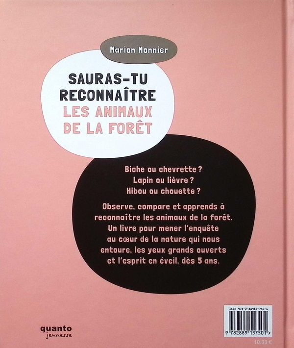 Quatrième de couverture de « Les animaux de la forêt »