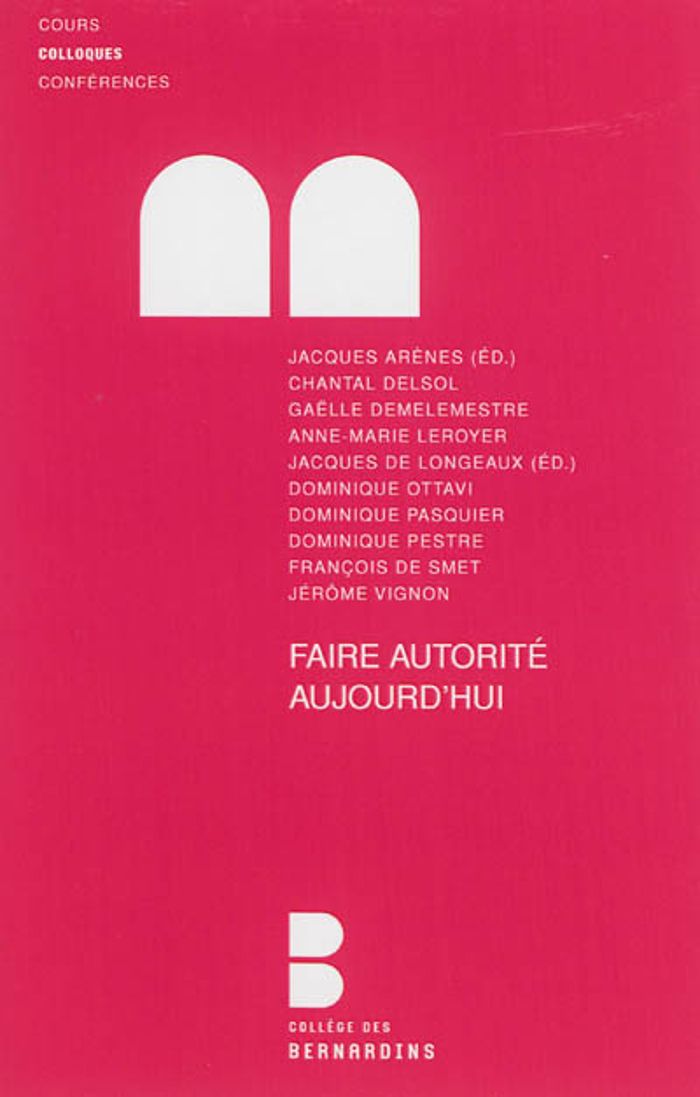 Couverture du livre « FAIRE AUTORITE AUJOURD'HUI », librairie Les Contes Infusés à Corte