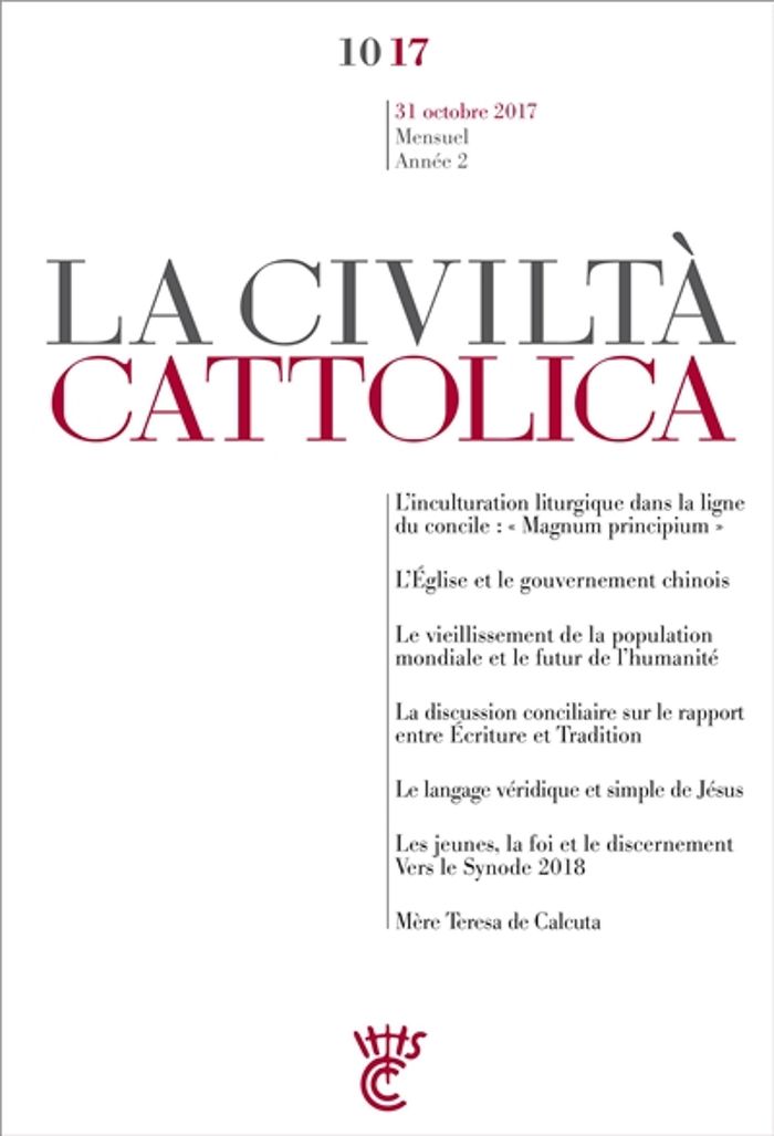 Couverture du livre « CIVILTA CATTOLICA OCTOBRE 17 », librairie Les Contes Infusés à Corte