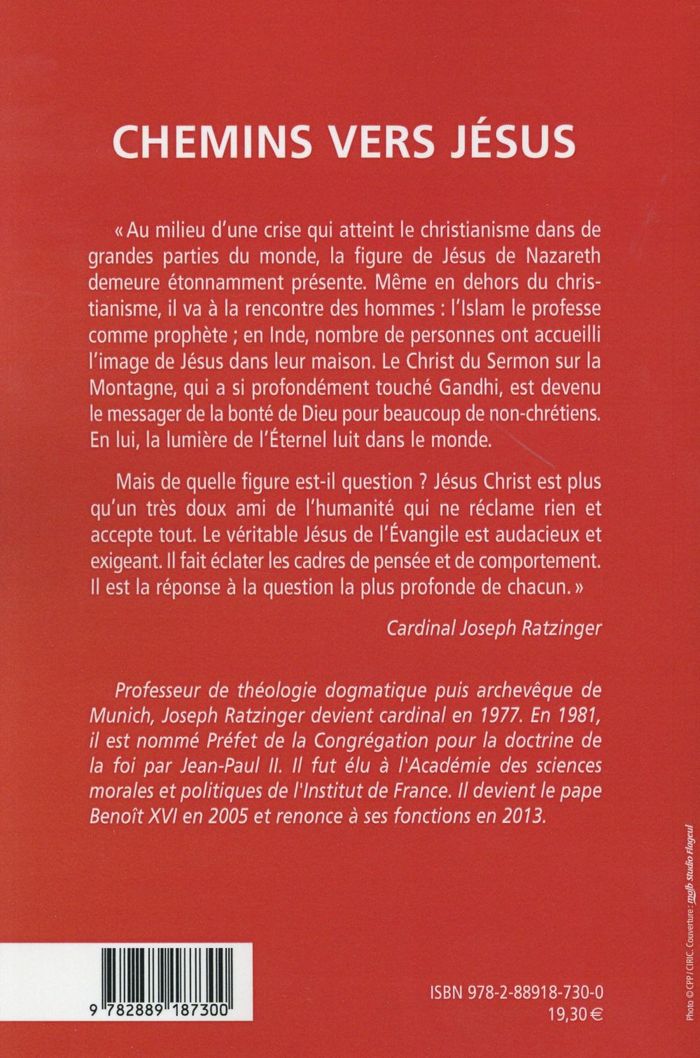 Quatrième de couverture de « CHEMINS VERS JESUS NED »
