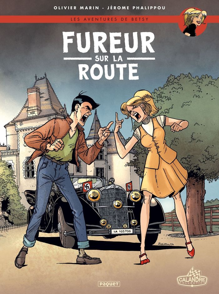 Couverture du livre « LES AVENTURES DE BETSY T4 - FUREUR SUR LA ROUTE » de Phalippou/marin, librairie Les Contes Infusés à Corte