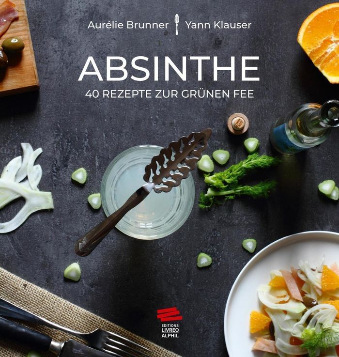 Couverture du livre « ABSINTHE - 40 REZEPTE ZUR GRUNEN FEE. OUVRAGE EN ALLEMAND » de Brunner/klauser, librairie Les Contes Infusés à Corte