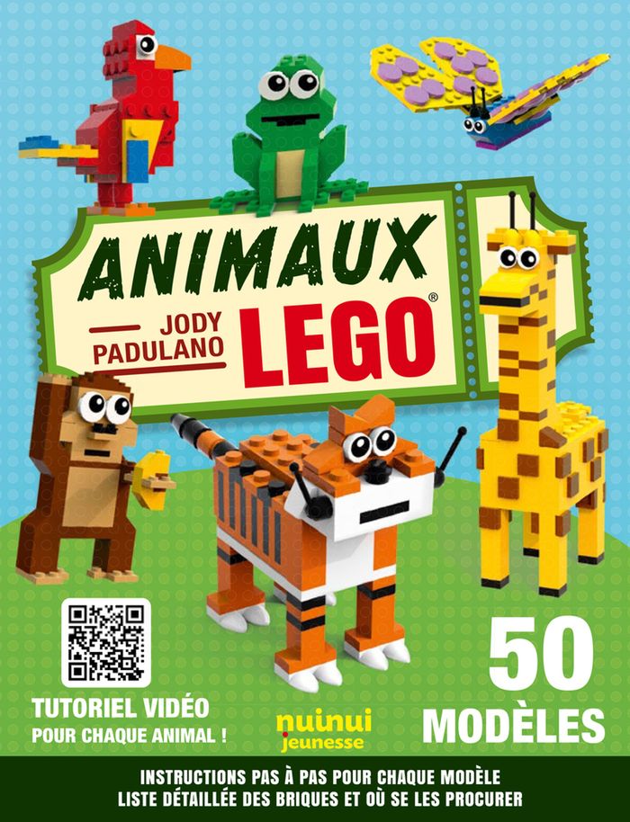 Couverture du livre « Animaux LEGO », librairie Les Contes Infusés à Corte