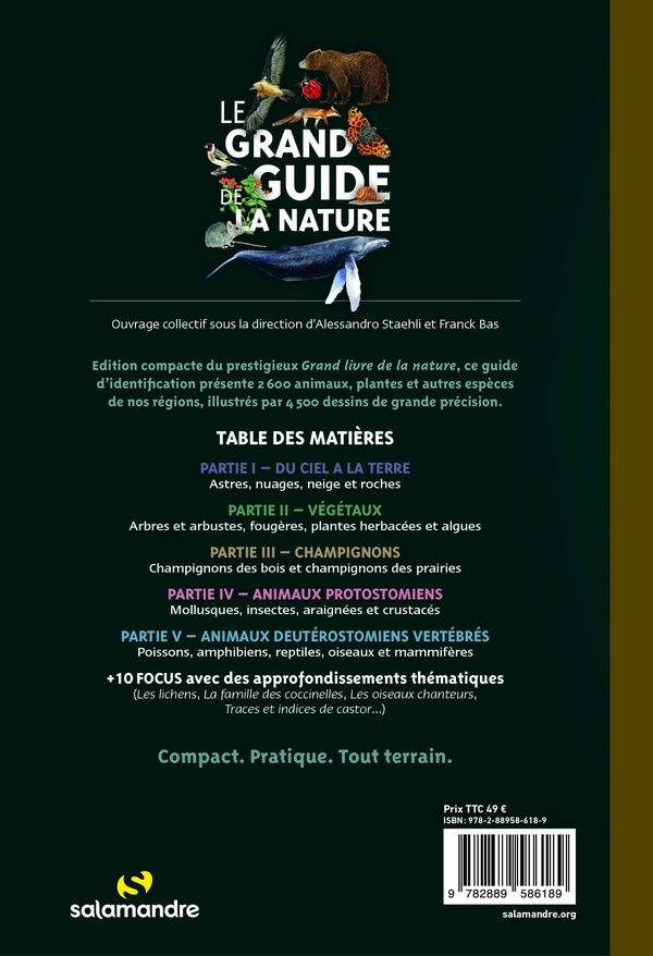 Quatrième de couverture de « LE GRAND GUIDE DE LA NATURE »