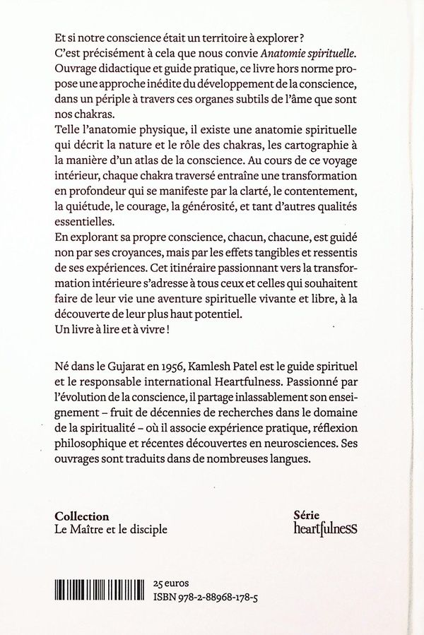 Quatrième de couverture de « Anatomie spirituelle »
